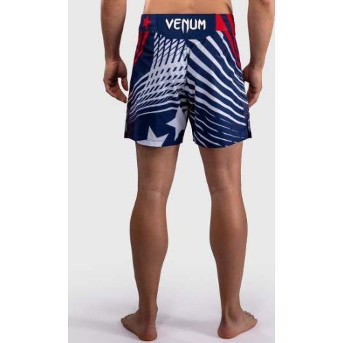 Men's Official UFC Freedom 250 by Venum Blue Authentic Fight Night Short Fit Fight Short