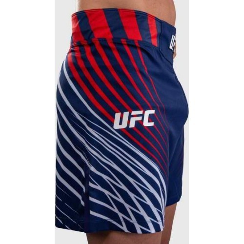 Men's Official UFC Freedom 250 by Venum Blue Authentic Fight Night Short Fit Fight Short