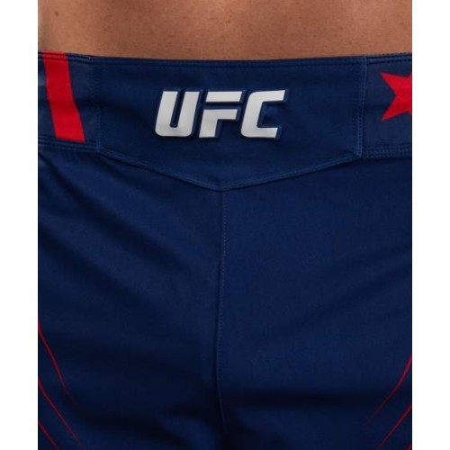 Men's Official UFC Freedom 250 by Venum Blue Authentic Fight Night Short Fit Fight Short
