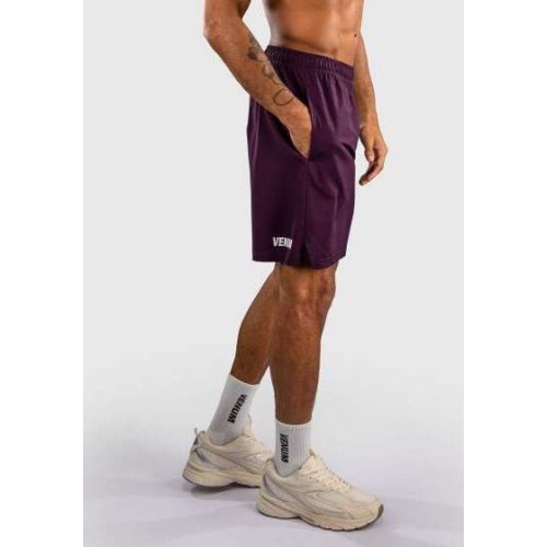 Venum Contender Training Shorts - Dark Purple/ White