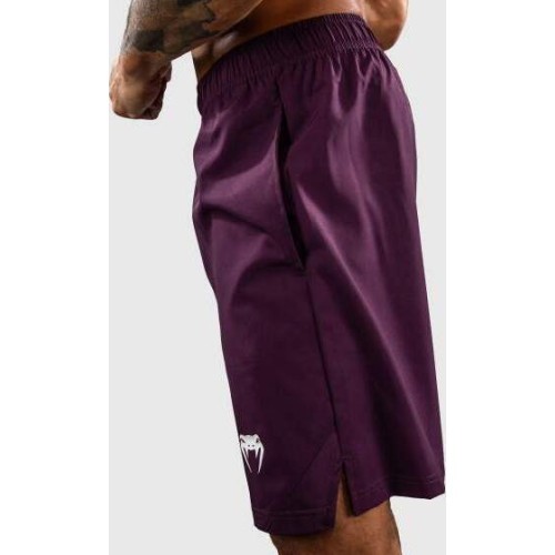 Venum Contender Training Shorts - Dark Purple/ White