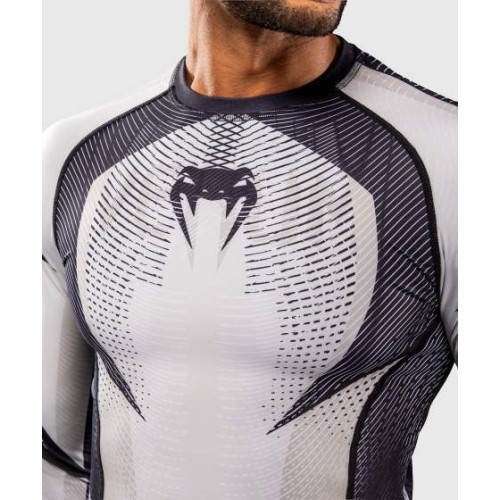 Venum Galactic 3.0 Long Sleeve Rashguard - Off-White/Black