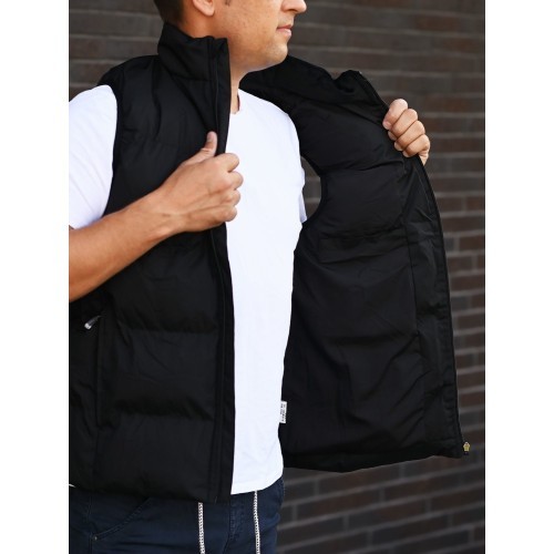 J.Style Men's Vest Black 18M1159-392