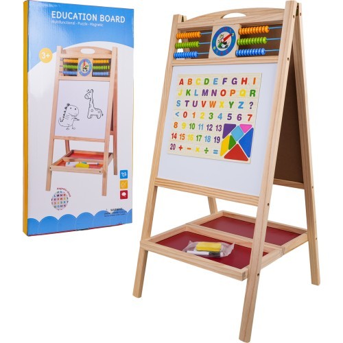 Wooden Board with Abacus + Accessories