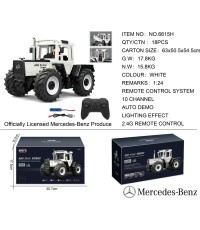Tractor White 1:24 with remote control Mercedes Benz