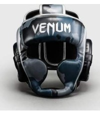 Venum Elite Camo Headgear - Dark Navy/Blue