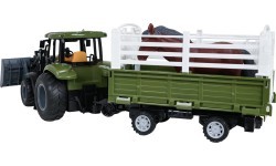 copy of Green Tractor with Trailer R/C 1:20 + Animals