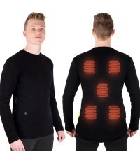 Men’s Heated T-Shirt W-TEC Insulong - Black