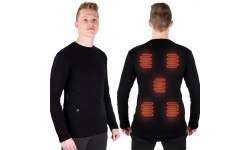 Men’s Heated T-Shirt W-TEC Insulong - Black