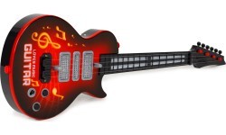 Vaikų elektrinė gitara su mokymo gitaros infraraudonųjų spindulių melodijas Raudona