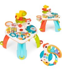 Interactive educational table for children ball track