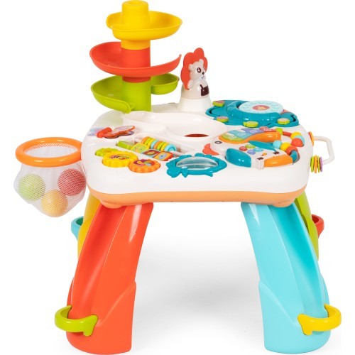 Interactive educational table for children ball track