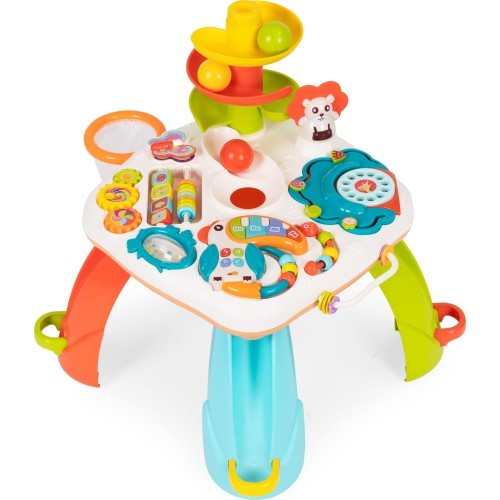 Interactive educational table for children ball track