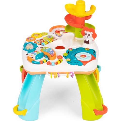 Interactive educational table for children ball track