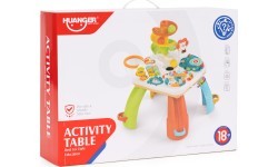 Interactive educational table for children ball track