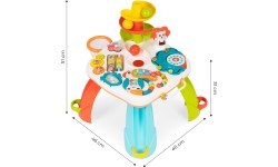 Interactive educational table for children ball track