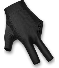 Billiard Glove, Cuetec Axis, 3-Finger, Noir Edition, to wear on right hand, L