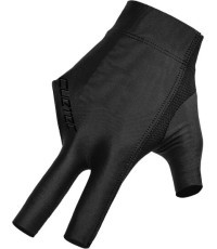 Billiard Glove, Cuetec Axis, 3-Finger, Noir Edition, to wear on right hand, M