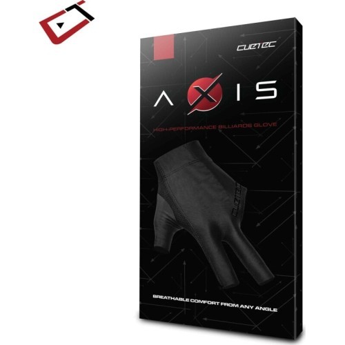 Billiard Glove, Cuetec Axis, 3-Finger, Noir Edition, M